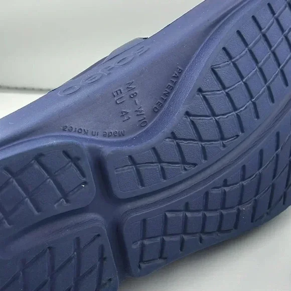 OOFOS ORIGINAL SANDAL SHOE - NAVY COLOR UNISEX SIZE WOMEN 10/MEN 8 - Picture 12 of 12
